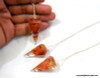 Carnelian Orgonite Pendulum - 6 Facets