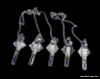 Crystal Quartz 3 Piece Hexagonal pendulum