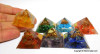 Set of 7 Chakra Orgonite Pyramids