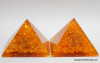 Halo Citrine Orgone Energy Pyramid - 45 mm