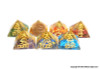 Set of 7 Chakra Orgonite Pyramids Engraved with Reiki Sign