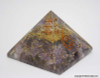 Amethyst Orgonite Pyramid with crystal point - 60 mm