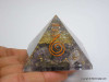 Amethyst Orgonite Pyramid with crystal point - 60 mm