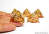 Carnelian Orgonite Pyramid Engraved with Reiki Sign