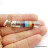 Natural Crystal Pendant with Chakra Bonded Stones - Point Design