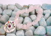 Rose Quartz Chakra Bracelet Charm Amulet Spiral