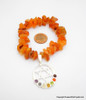 Carnelian Chakra Bracelet Charm Amulet Chakra Grid