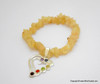 Yellow Aventurine Chakra Bracelet Charm Amulet Heart