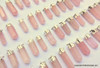 Lot of 50 Rose Quartz Points Natural Crystal Rose Quartz Pendants
