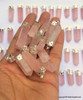 Lot of 50 Rose Quartz Points Natural Crystal Rose Quartz Pendants
