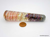Rose, Amethyst & Crystal Layered Orgone Massage Wand - Coil