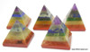 Chakra Stone Pyramid Bonded Chakra Pyramids - 40 mm