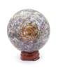 Amethyst Orgonite Sphere EMF Protection Healing - 60 mm