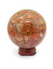 Red Jasper Orgonite Sphere EMF Protection Healing - 60 mm
