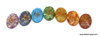 Set of 7 Chakra Oval Orgonite Worry Stones