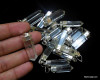 Lot of 50 Natural Crystal Quartz Pendants for Reiki Crystal Healing
