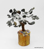 Black Jasper Gem Tree Petite Natural Crystal Bonsai Tree - 4-inch