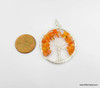 Red Carnelian Tree of Life Pendant - Round
