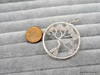 Rose Quartz Tree of Life Pendant - Round