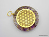 Amethyst Orgonite Infinity Metal Pendant