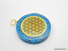 Halo Turquoise Orgonite pendant with Infinity metal