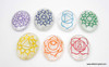 Chakra Stone Crystal Set Engraved with Reiki Signs - Oval Shape
