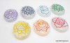 Chakra Stone Crystal Set Engraved with Reiki Signs - Oval Shape