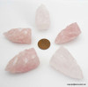 Raw Rose Quartz Crystal Pyramid