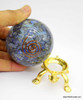 Yellow Aventurine Orgonite Sphere EMF Protection Healing - 60 mm