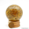 Yellow Aventurine Orgonite Sphere EMF Protection Healing - 60 mm