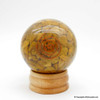 Yellow Aventurine Orgonite Sphere EMF Protection Healing - 60 mm