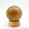 Yellow Aventurine Orgonite Sphere EMF Protection Healing - 60 mm