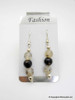Black Moonstone Beads Earring