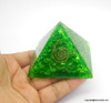 Heart Chakra Orgonite Pyramid - 40 mm