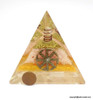 Circle of Life Orgonite Pyramid - 60 mm (Made to Order Only)