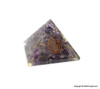 Amethyst Filled Orgonite Pyramid - 40 mm