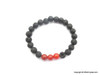 Carnelian & Lava Beads Chakra Bracelet