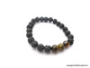 Tiger Eye & Lava Beads Chakra Bracelet