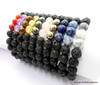 Lapis Lazuli & Lava Beads Chakra Bracelet