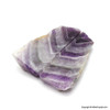Pair of Natural Chevron Amethyst Palm Stone - Butterfly accent