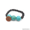 Halo Turquoise & Lava Beads Bracelets