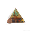 Ruby Fuschite Wire-wrap Orgonite Pyramids - 60 mm