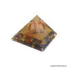 Sunstone wire-wrap orgonite pyramids - 60 mm