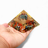 Fluorite wire-wrap orgonite pyramids