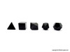 Black Obsidian Sacred Geometry Set