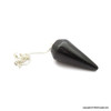 Black Obsidian Pendulum - round surfaced