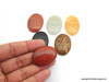 Bag of 20 Mixed Natural crystal Cabochons for Healing - Oval Shape