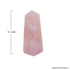 Big Natural Rose Quartz Point - 5 inch Big Natural Rose Quartz Point - 5 inch