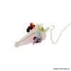 Natural Crystal Stone pendulum with 7 chakra wire-wrap stones