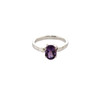 Amethyst Solo Pointer Ring